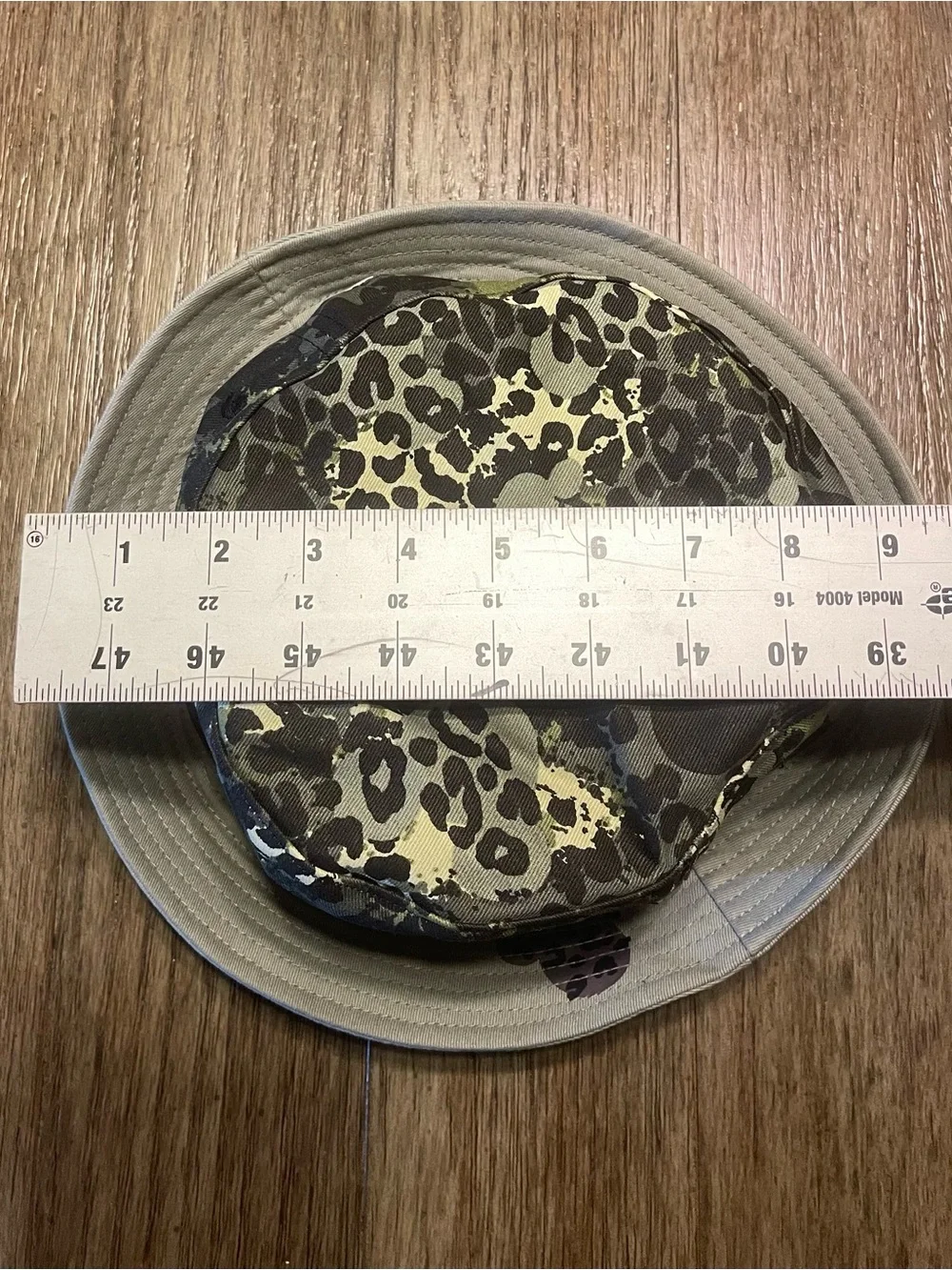 Disney Parks Animal Kingdom Camo Leopard Mickey Print Bucket Hat
